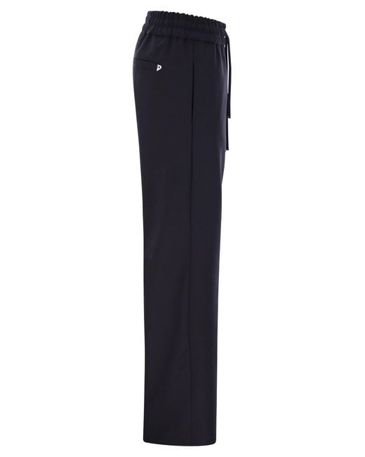 Dondup Blue Marisol Gabardine Jogger Trousers