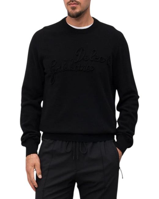 Dolce & Gabbana Black Dolce & Gabbana Maglione for men
