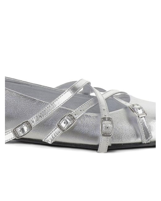 Eloise en cuir Ballet Flats CAREL PARIS en coloris White