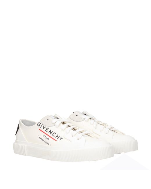 Givenchy White Sneakers Uomo Tessuto/Bianco Sporco for men