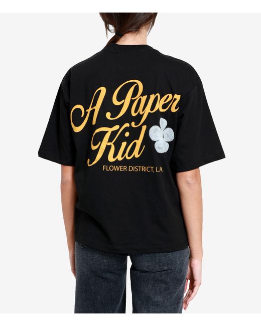 A PAPER KID Black Ein Papierkind T -Shirts und Polos schwarz