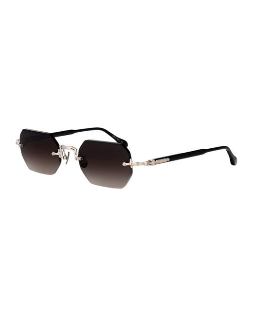 Matsuda Brown Geometrical Sunglasses M5010 Bs Blk