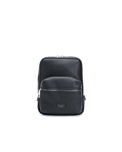 Dolce & Gabbana Small Palermo Backpack in het Black voor heren