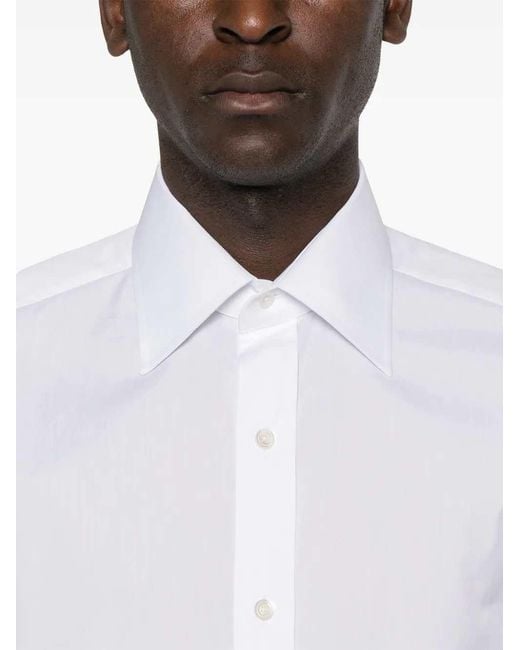 Tom Ford White Cotton Shirt For for men