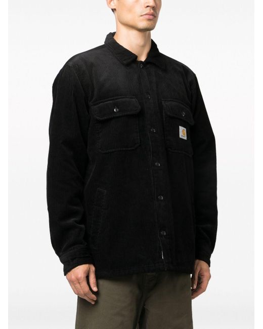 Carhartt Black Logo Baumwollhemdjacke