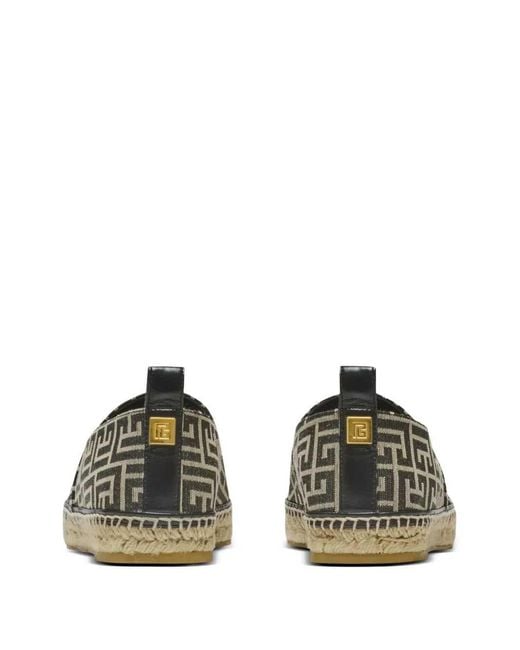 Balmain Multicolor Espadrilles With Monogram Jacquard
