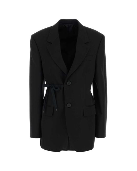 Balenciaga Black Wool Oversize Blazer