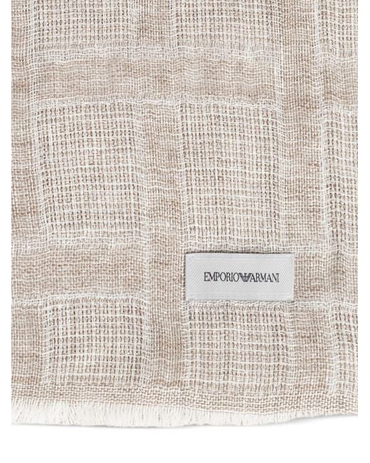 Emporio Armani Natural Linen Scarf