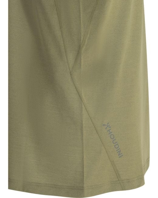 Houdini Sportswear Green "Pace Air" Crewneck T Shirt