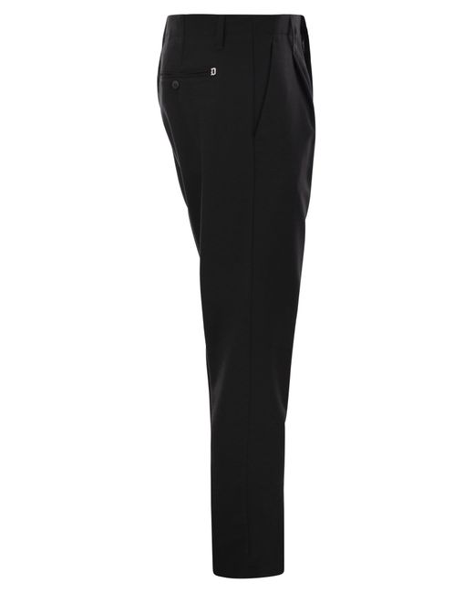 Dondup Black Ben Carrot Pants for men