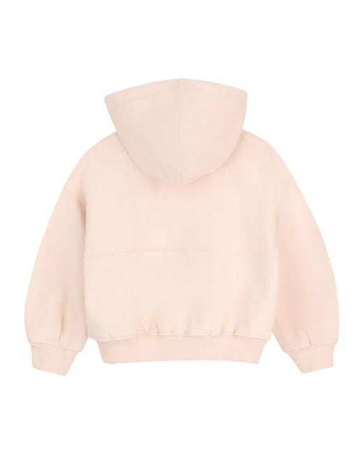Chloé Pink Cardigan Con Cappuccio