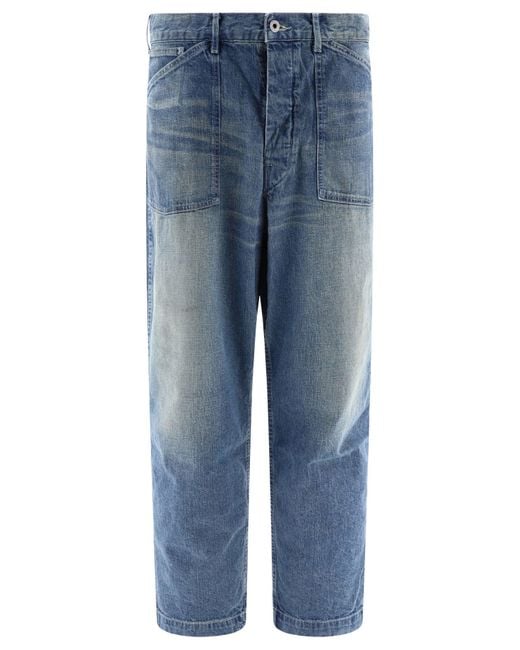 Human Made Menschlich gemacht "Baggy" Jeans in Blue für Herren
