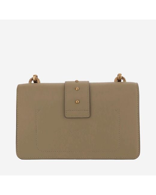 Pinko Natural Shoulder Bag Love One Classic Leather
