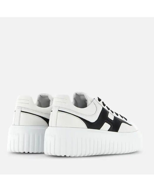 Hogan White H Stripes