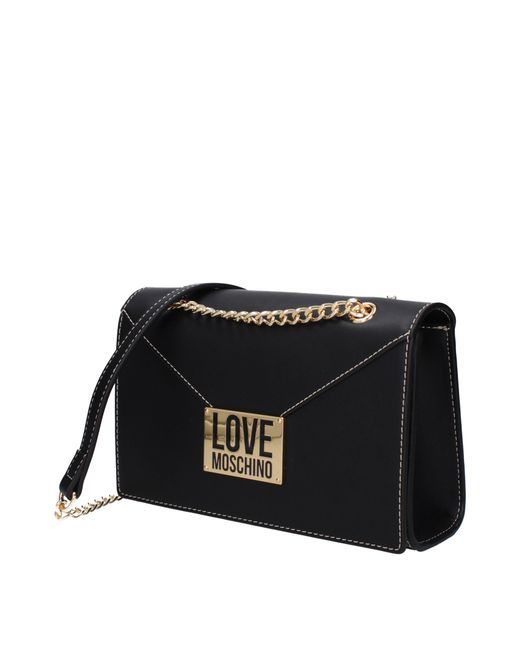Love Moschino Black Crossbody Bags Polyurethane