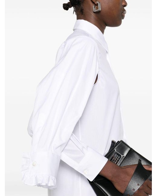 Comme des Garçons White Comme -Baumwollhemd