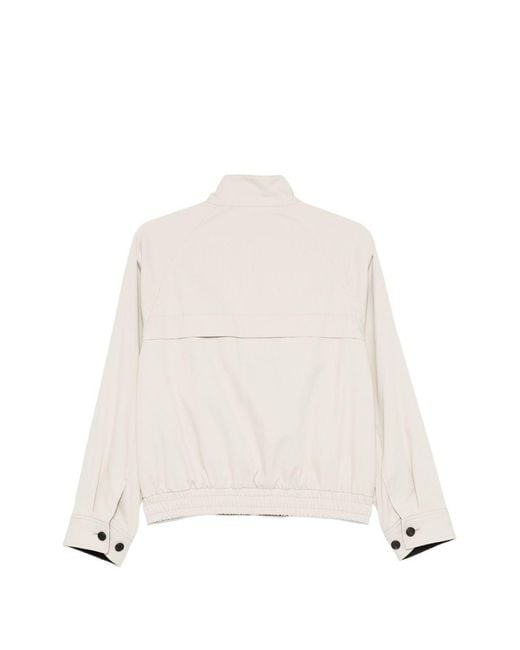 DUNST White Cotton Blouson Jacket