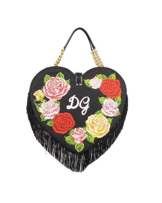Dolce & Gabbana Black My Heart Häkeltasche