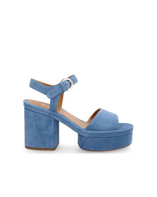 Chloé Blue Chloé Platform Sandals