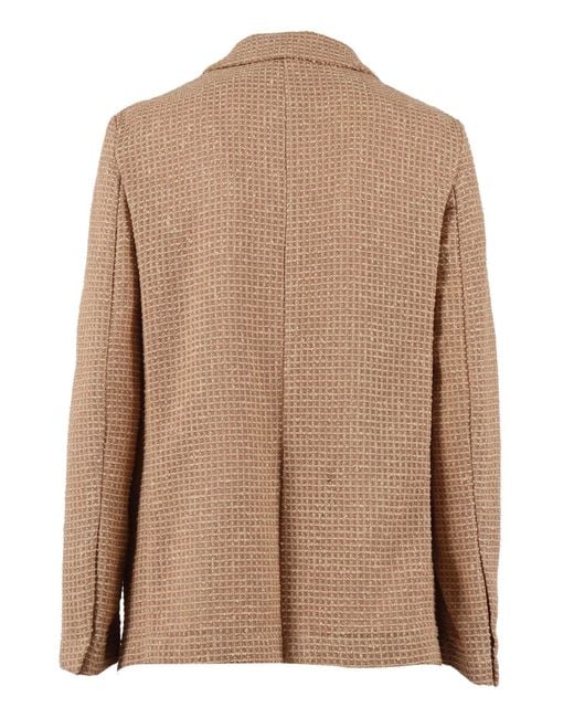 Fabiana Filippi Brown Sequin Mesh Single Breasted Jacket