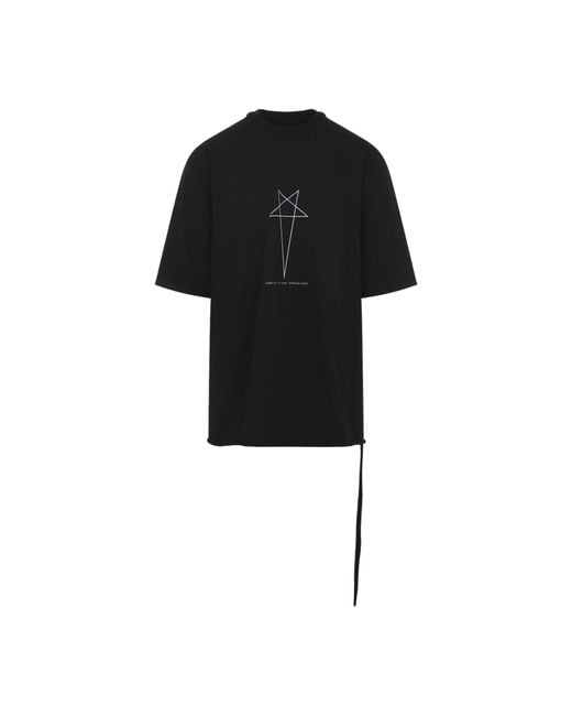 Rick Owens Black Jumbo Ss T Shirt