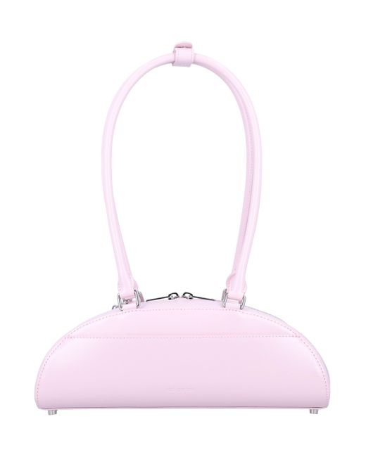 Self-Portrait Pink Curved Charm Shoulder Bag