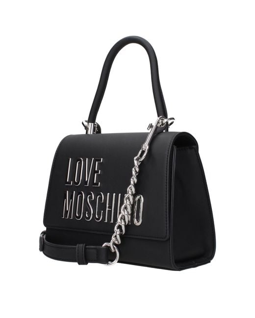 Love Moschino Black Handbags Polyurethane