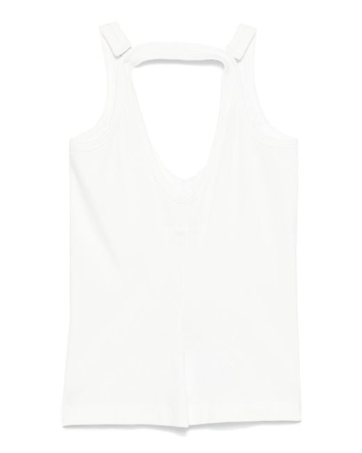 MM6 by Maison Margiela White Tank Top Clothing