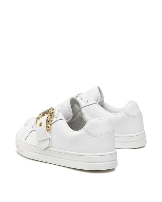 Versace Leren Loafers in het White