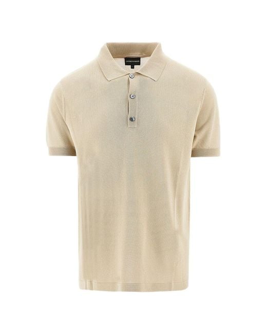 Emporio Armani Exclusive Natural Logo Polo Shirt for men