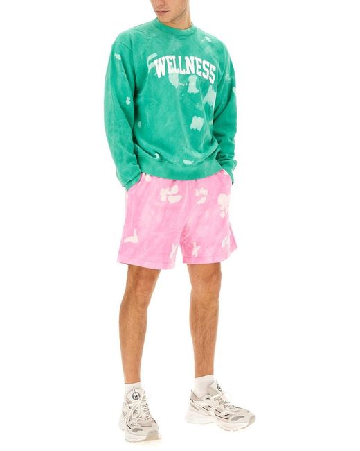 SPORTY&RICH Green Sweatshirt With Logo