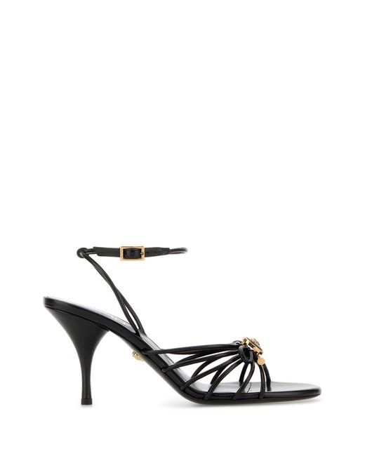 Versace White Nappa Leather Sandals