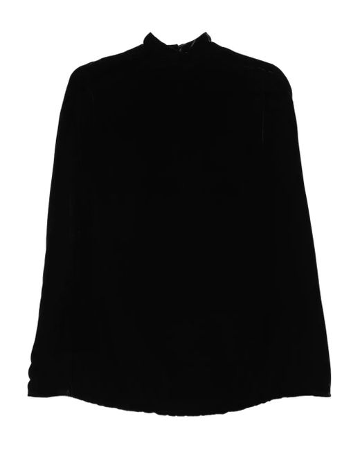 Raquel Diniz Black Palmas High Neck Cape
