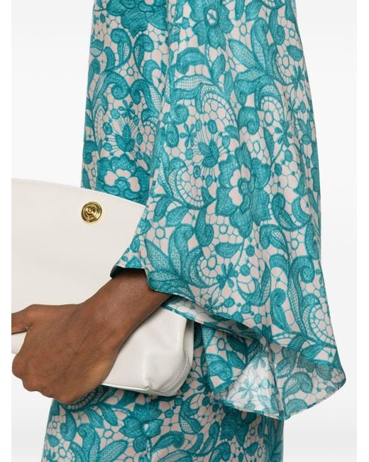Gianluca Capannolo Blue Robbie Silk Dress