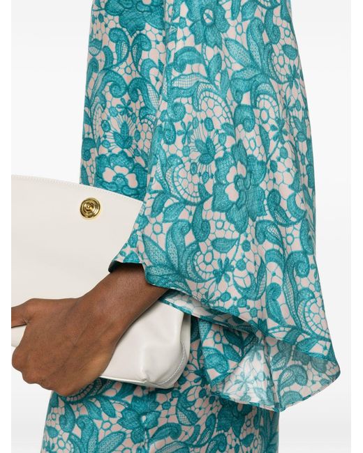 Gianluca Capannolo Blue Robbie Silk Dress