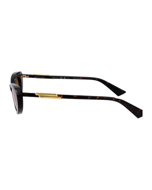 Bottega Veneta Natural Oval Sunglasses Bv1447 S 002
