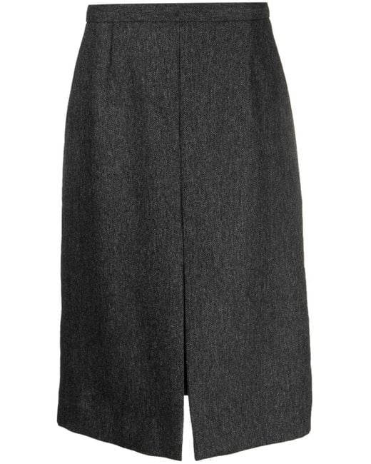 Dries Van Noten Gray 02260 Shea 7245 W.W.Skirt