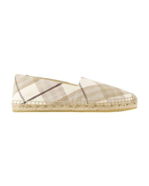 Burberry Multicolor Leinen Espadrilles