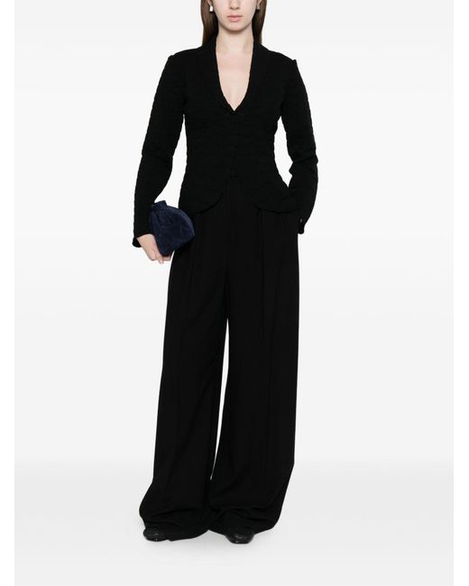 Emporio Armani Black Single-Breasted Blazer Jacket