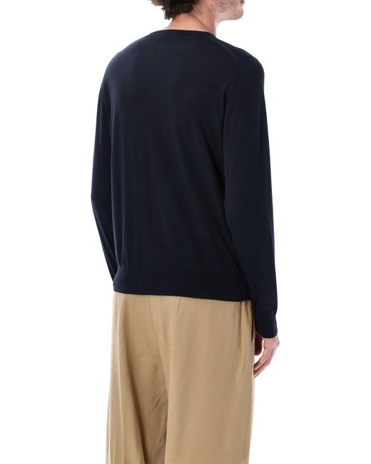 John Smedley Blue Hatfield Sweater