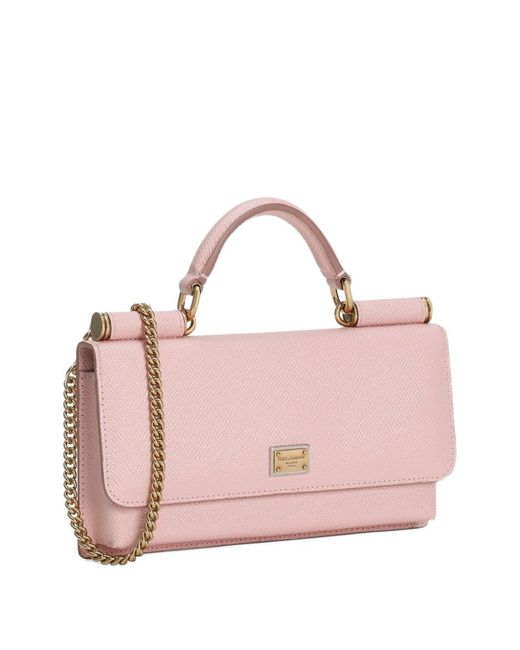 Dolce & Gabbana Pink Leather Mini Bag