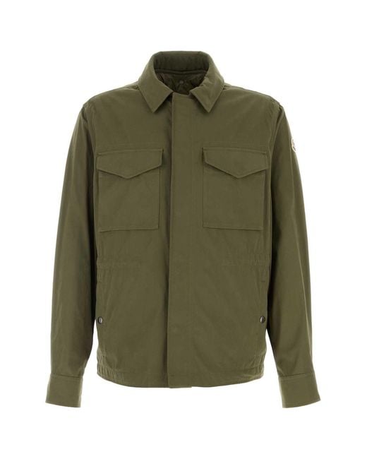 Moncler Army Green Polyester Blend Raquille Jacket for men