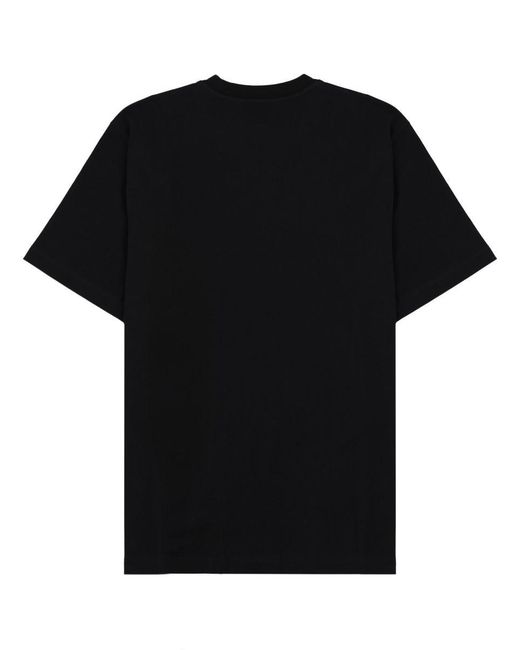 MSGM Black T Shirt Con Logo