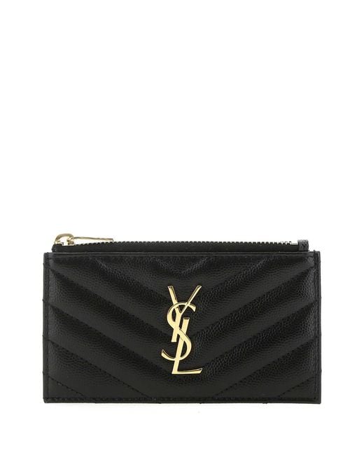 Saint Laurent Black Wallets