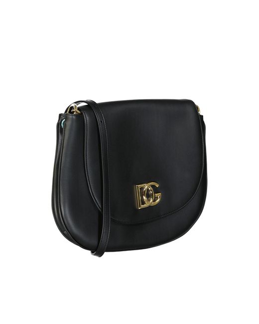 Dolce & Gabbana Black Leather Logo Bag