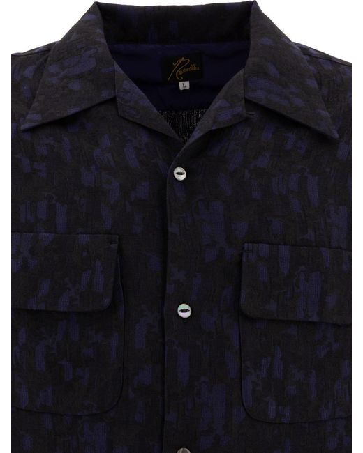 Chemise des aiguilles "Abstract Jacquard" Needles pour homme en coloris Blue