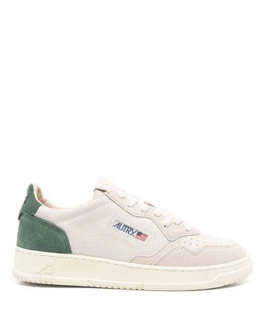 Autry Medaillengewinner Lowweißgrüner Sneaker in White für Herren