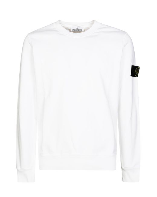 Stone Island Sweaters Wit in het White