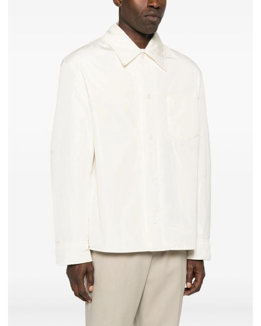 AMI White Jacket Padded Adc Overshirt for men