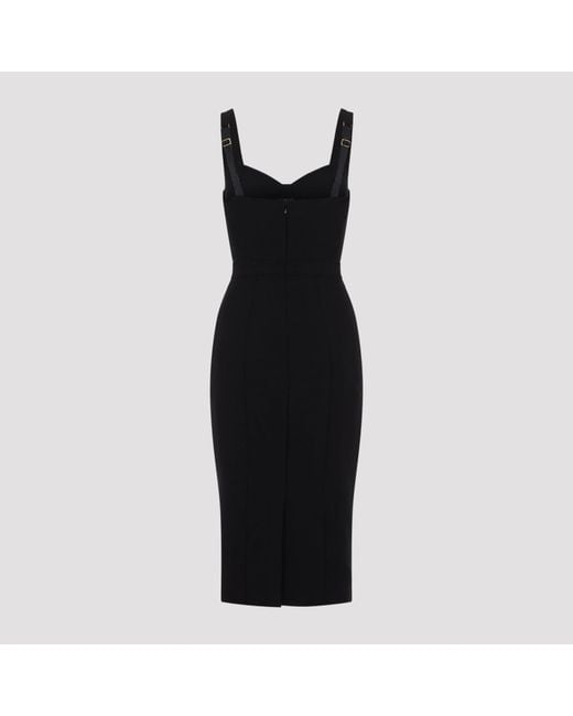 Elisabetta Franchi Black Lingerie Dress